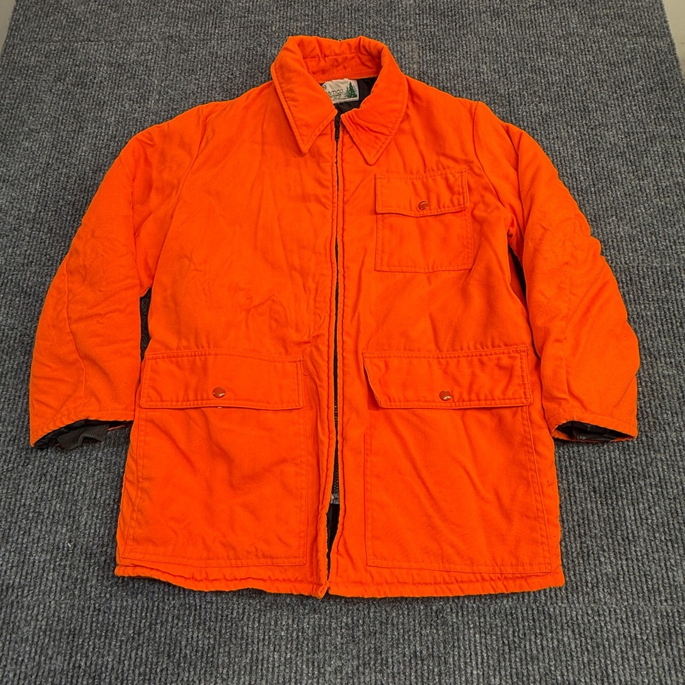 Samco Sportswear Mens Blaze Orange Hunting Jacket Quilted Made in USA Size M